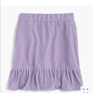 J.Crew Peplum Velvet Skirt in Lavender 🦄